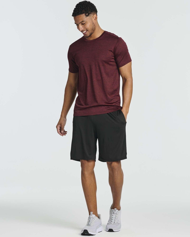 REALESSENTIALS Real Essentials 5 Pack: Menâ€™s Short Sleeve Dry Fit T-Shirts â€“ Moisture Wicking Athletic Workout Gym Fitness Casual Tees, Set 1, XX-Large - Image 5